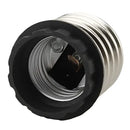 Black and silver e27 adapter splitter bulb socket for living room by Decorbites