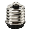Black and silver e27 adapter splitter bulb socket for living room by Decorbites