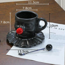 GobekUsa Joker Head Cup & Saucer Porcelain Coffee Mug Set - Clown Character Tea Teacup