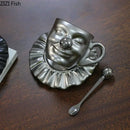 GobekUsa Joker Head Cup & Saucer Porcelain Coffee Mug Set - Clown Character Tea Teacup