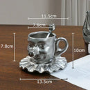 GobekUsa Joker Head Cup & Saucer Porcelain Coffee Mug Set - Clown Character Tea Teacup