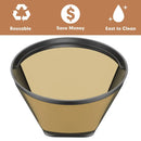Black and silver reusable cone coffee maker filter kitchen accessory by Decorbites