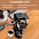 Black and silver reusable cone coffee maker filter kitchen accessory by Decorbites