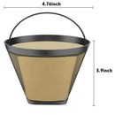 Black and silver reusable cone coffee maker filter kitchen accessory by Decorbites