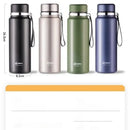 Black and silver stainless steel 24hr cold cup – kitchen travel thermos by Decorbites