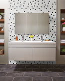 MSI Black And White 1” Hexagon Mosaic Tile