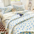 GobekUsa Cartoon Print Cozy Blanket - Milk Velvet & Cashmere - Winter/Spring Duvet Cover