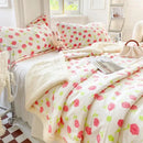 GobekUsa Cartoon Print Cozy Blanket - Milk Velvet & Cashmere - Winter/Spring Duvet Cover