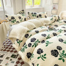 GobekUsa Cartoon Print Cozy Blanket - Milk Velvet & Cashmere - Winter/Spring Duvet Cover