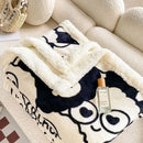 GobekUsa Cartoon Print Cozy Blanket - Milk Velvet & Cashmere - Winter/Spring Duvet Cover
