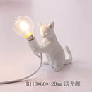 GobekUsa Cat Resin Table Lamp for Children's Bedroom Decor