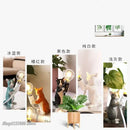 GobekUsa Cat Resin Table Lamp for Children's Bedroom and Home Decor
