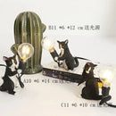 GobekUsa Cat Resin Table Lamp for Children's Bedroom and Home Decor
