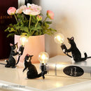 GobekUsa Cat Resin Table Lamp for Children's Bedroom and Home Decor