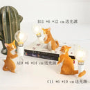 GobekUsa Cat Resin Table Lamp for Children's Bedroom and Home Decor