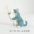 GobekUsa Cat Resin Table Lamp for Children's Bedroom and Home Decor