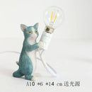 GobekUsa Cat Resin Table Lamp for Children's Bedroom and Home Decor