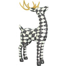 Black and White Checkered Reindeer by Lee Display