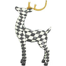 Black and White Checkered Reindeer by Lee Display