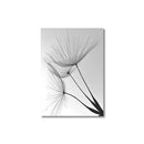 GobekUsa Black and White Dandelion Canvas Wall Art