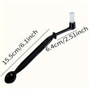 Black and white espresso machine coffee brush spoon kitchen tool by Decorbites