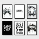 GobekUsa Black and White Game Controller Wall Art