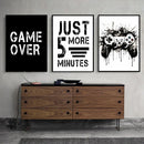 GobekUsa Black and White Game Controller Wall Art