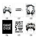 GobekUsa Black and White Game Controller Wall Art