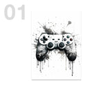 GobekUsa Black and White Game Controller Wall Art