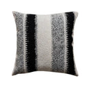 Black and white geometric chenille pillow cover living room decor by Decorbites