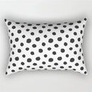 Black and white geometric wave line pillowcase set bedroom decor by Decorbites