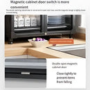 GobekUsa Kitchen Cupboard Storage Rack with Dustproof Cover Organizing Dish Box