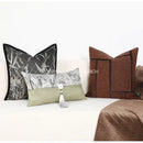 GobekUsa Avocado Green Jungle Plants Patchwork Luxury Lumbar Pillow Cover 30x50cm