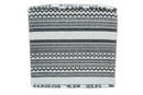 Black and White Handmade Block Printed cotton Pouf