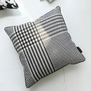 Black and white hounds tooth cushion cover living room throw pillow by Decorbites
