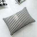 Black and white hounds tooth cushion cover living room throw pillow by Decorbites