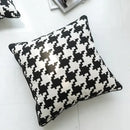 Black and white hounds tooth cushion cover living room throw pillow by Decorbites
