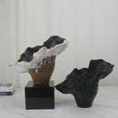 GobekUsa Irregular Resin Flower Vase Home Decor Floral Arrangement Sculpture