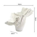 GobekUsa Irregular Resin Flower Vase Home Decor Floral Arrangement Sculpture