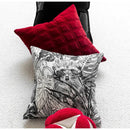 GobekUsa Jungle Plant Raccoon Embroidered Throw Pillow Cover for Couch Sofa Bed