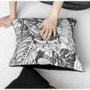GobekUsa Jungle Plant Raccoon Embroidered Throw Pillow Cover for Couch Sofa Bed