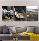 GobekUsa Black and White Nordic Landscape Canvas Set
