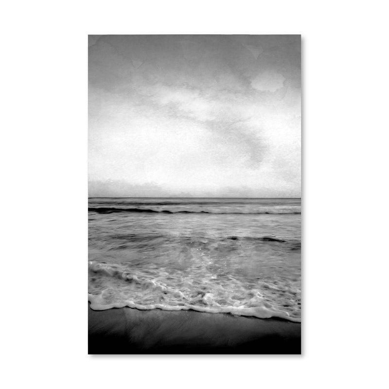 Black and White Shore Canvas