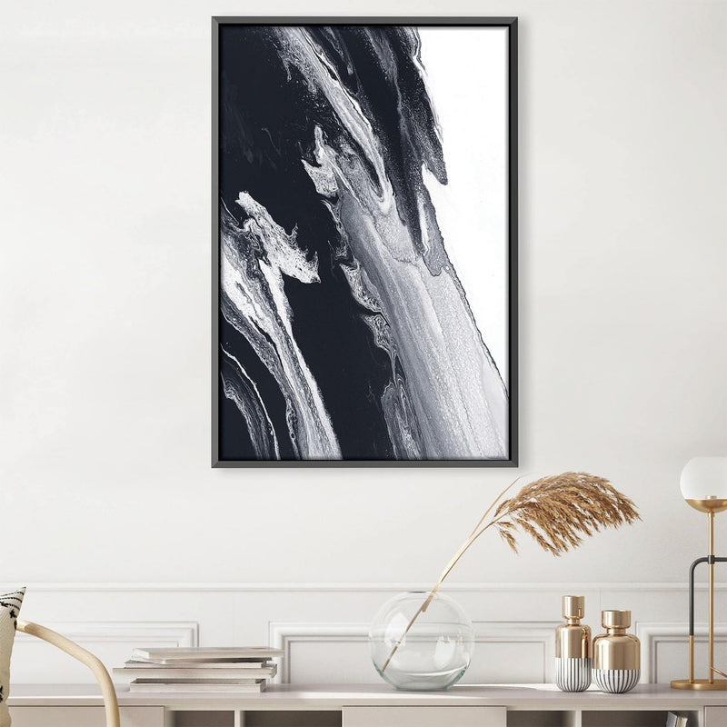 Black And White Storm Canvas