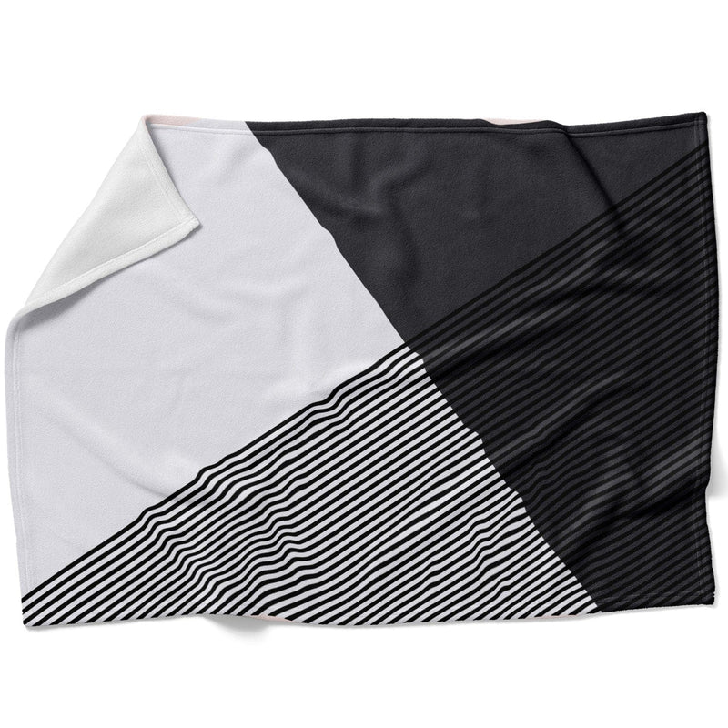 Black and White Triangles Blanket