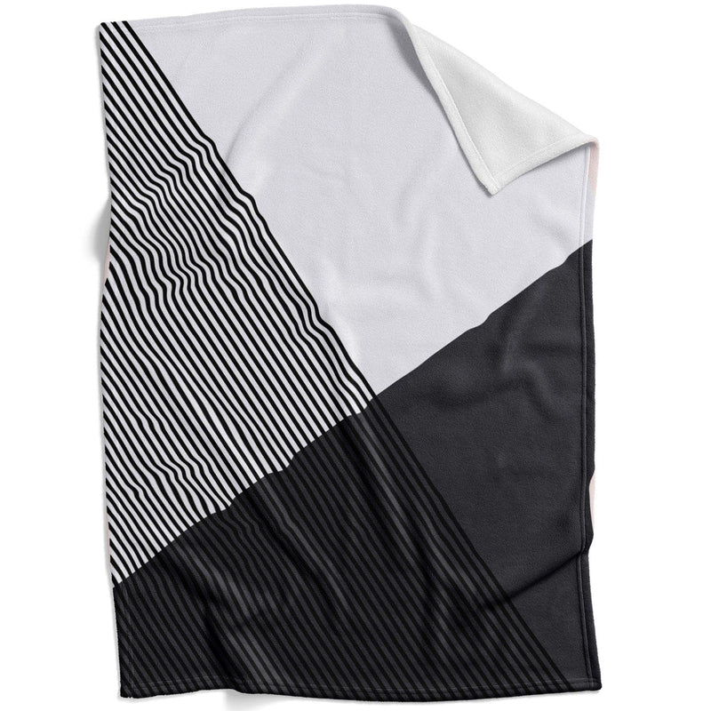 Black and White Triangles Blanket