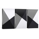 Black and White Triangles Canvas