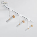 GobekUsa Nordic Tubular Metallic Spotlight with Wood Cap
