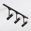 GobekUsa Nordic Tubular Metallic Spotlight with Wood Cap