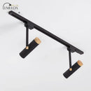 GobekUsa Nordic Tubular Metallic Spotlight with Wood Cap